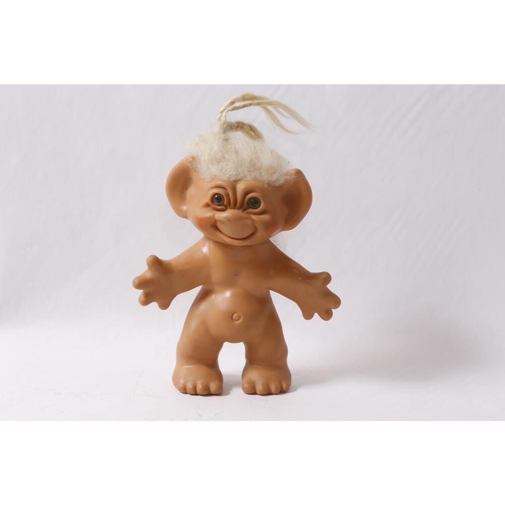 1960s Uneeda Wishnik Troll Doll with White Hair Vintage Toy ~ 260423-WH 1093